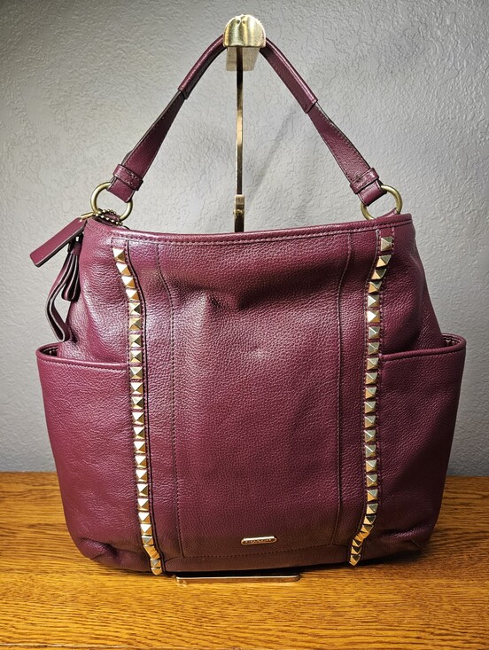 Coach Handbags - Coach Park Leather Pyramid Stud Hobo